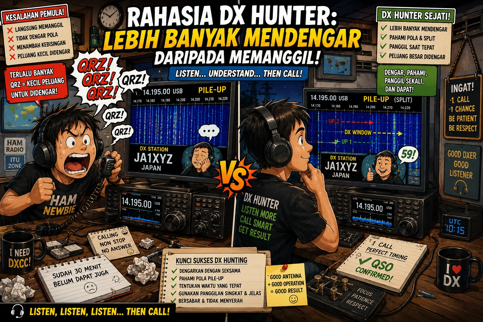 Rahasia DX Hunter: Lebih Banyak Mendengar daripada Memanggil
